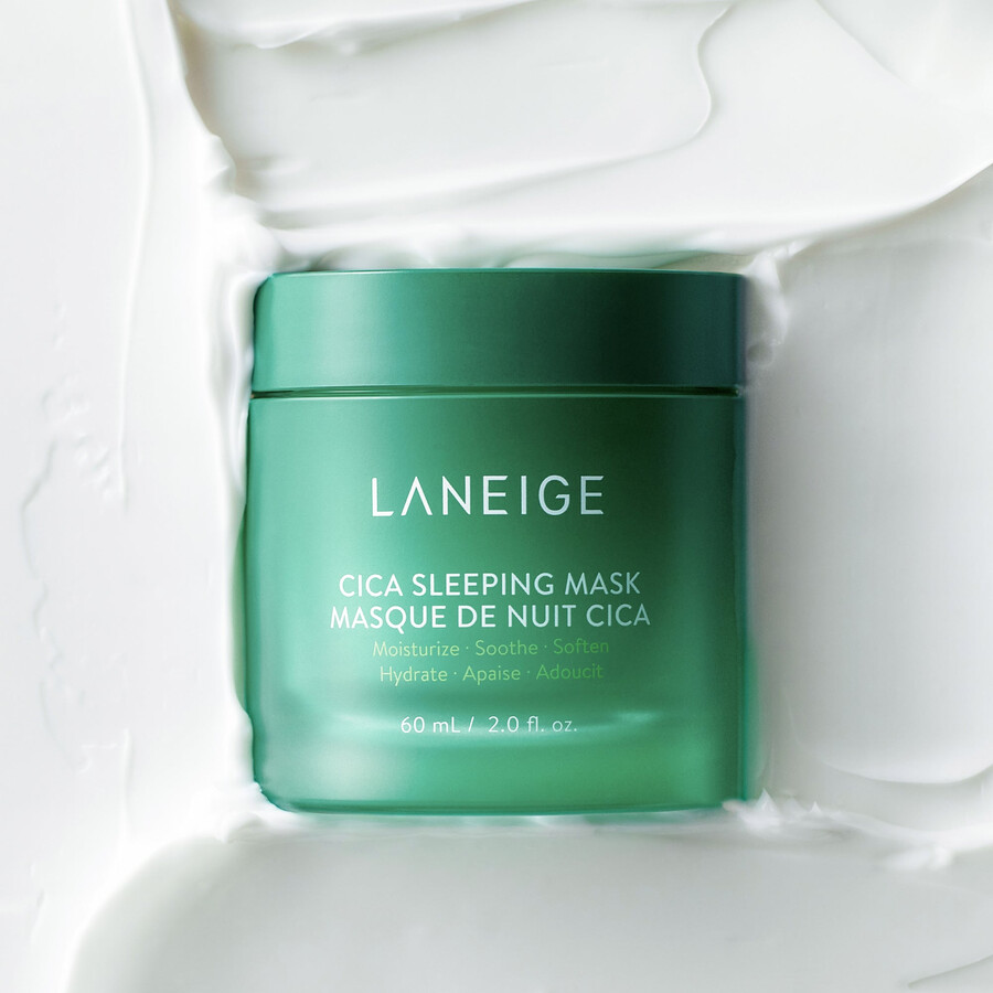 cica sleeping mask with centella asiatica for moisture barrier support