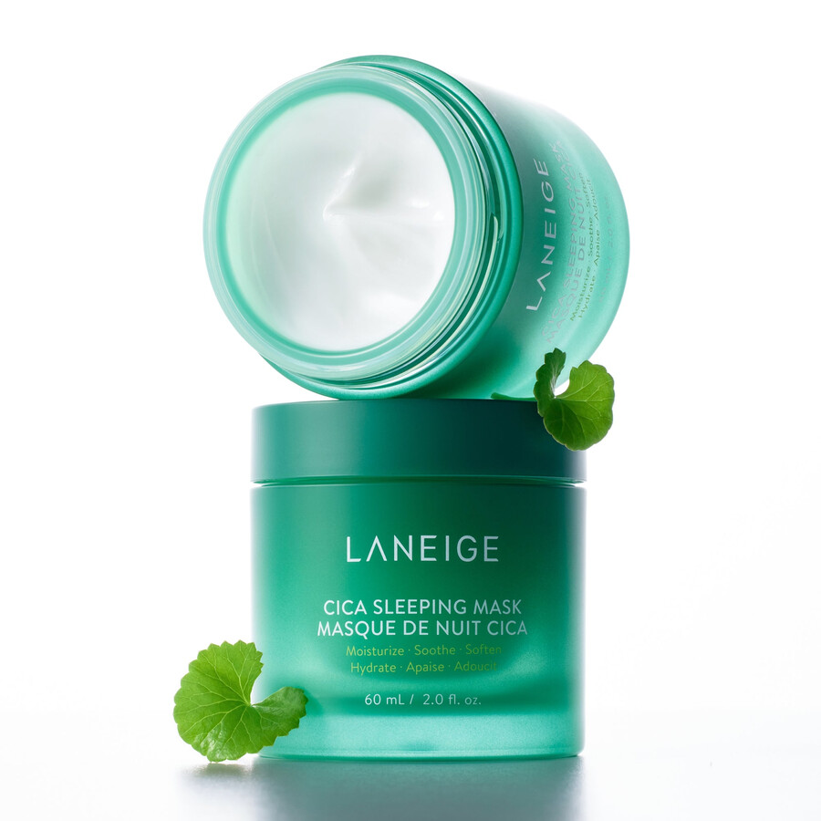cica sleeping mask with centella asiatica for moisture barrier support